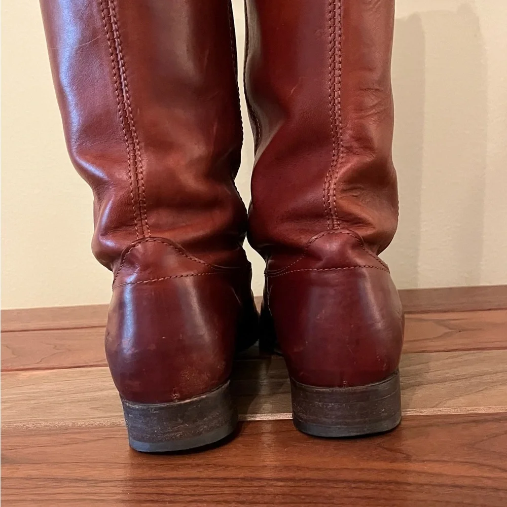 Frye Men's/Women's Tall Leather Riding Boots in Brown